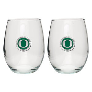 University of Oregon Stemless Goblets (Set of 2)