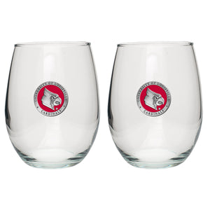University of Louisville Stemless Goblets (Set Of 2)