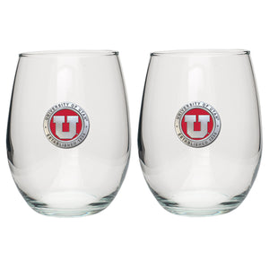 University of Utah Stemless Goblets (Set Of 2)
