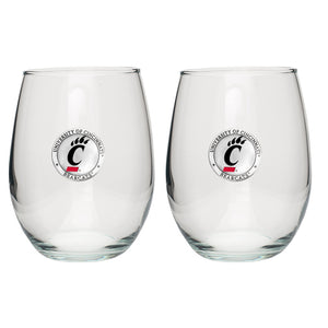 University of Cincinnati Stemless Goblet (Set of 2)