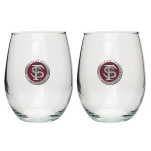 Florida State University FS Logo Stemless Goblet (Set Of 2)
