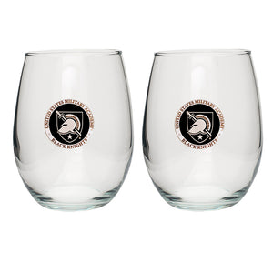 United States Military Academy Black Knights Stemless Goblet (Set of 2)