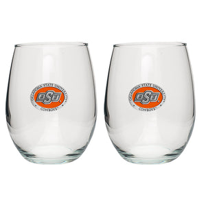 Oklahoma State University Stemless Goblets (Set Of 2)