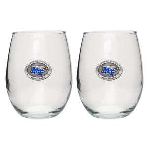 Middle Tennessee State University Stemless Goblets (Set Of 2)