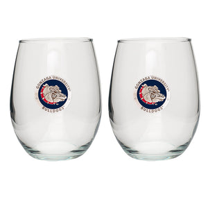 Gonzaga University Stemless Goblet (Set of 2)