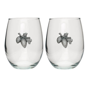 Pine Cone Stemless Goblets (Set Of 2)