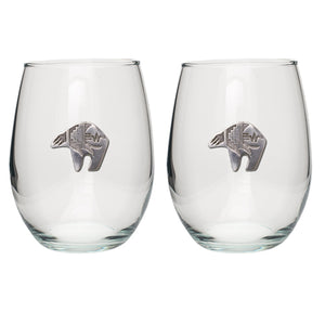 Bear Fetish Stemless Goblet (Set Of 2)