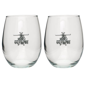 Helicopter Stemless Goblet (Set of 2)