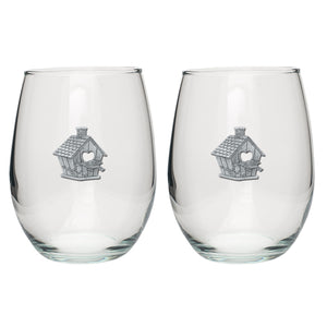 Birdhouse Stemless Goblets (Set Of 2)
