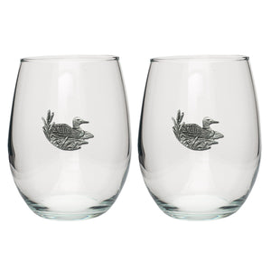 Loon Stemless Goblet (Set of 2)