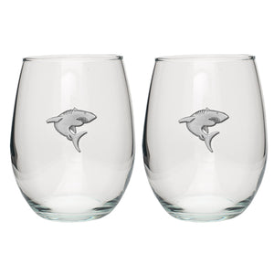 Shark Stemless Goblets (Set Of 2)