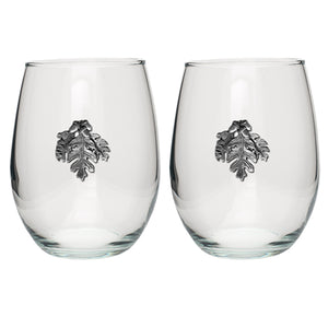 Oak Leaf Stemless Goblet (Set Of 2)