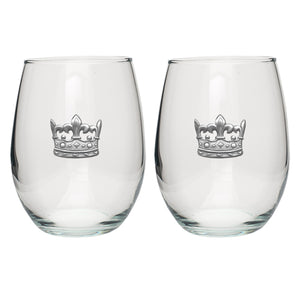 Crown Stemless Goblet (Set of 2)