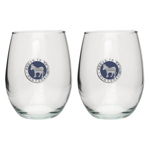 Democrat Stemless Goblet (Set of 2)