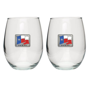 Texas Flag Stemless Goblet (Set Of 2)