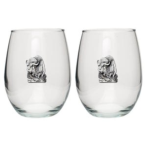 Buffalo Stemless Goblets (Set of 2)