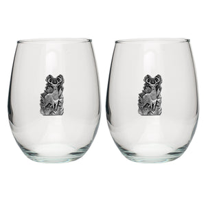 Whitetail Deer Stemless Goblets (Set of 2)