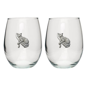 Leopard Stemless Goblets (Set of 2)
