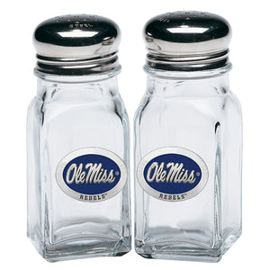 University of Mississippi "Ole Miss" Blue Logo Salt & Pepper Shakers