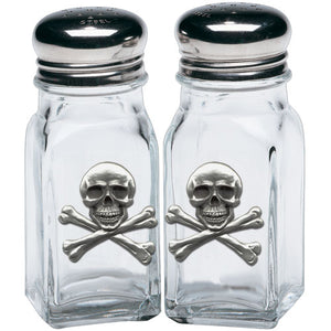Skull and Bones Salt & Pepper Shakers