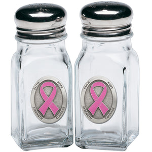 Pink Ribbon  Salt & Pepper Shakers