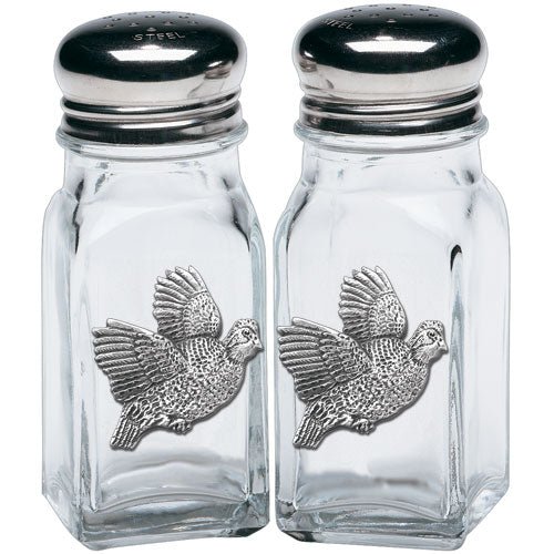 BOBWHITE QUAIL SALT & PEPPER SHAKERS Fine Pewter Gifts Heritage