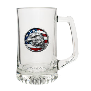 Eagle Head w/ Flag Super Stein