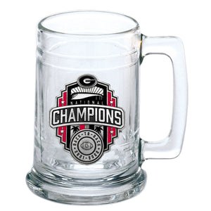 2022 Georgia Football Championship Back to Back Logo Stein