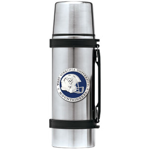West Virginia University Helmet Thermos