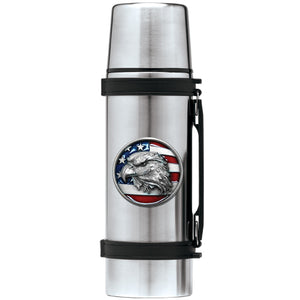 Eagle Head w/ Flag Thermos