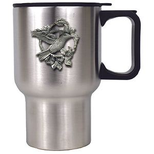 Pewter Hummingbird travel mug for valentines day
