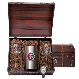 Florida State University FS Logo Wine Chest Set