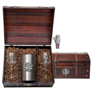 Sea Otter Wine Chest Set