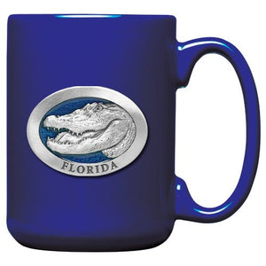 Alligator W/ Florida Coffee Mug - Heritage Metalworks, Inc.