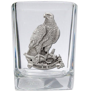 Bald Eagle w/ United We Stand Square Shot - Heritage Metalworks, Inc.