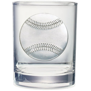 Baseball Double Old Fashioned Glass - Heritage Metalworks, Inc.