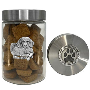 Beagle Dog Good Treat Jar - Heritage Metalworks, Inc.