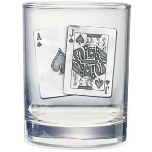 Black Jack Double Old Fashioned Glass - Heritage Metalworks, Inc.