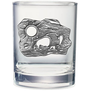 Buffalo Sun Double Old Fashioned Glass - Heritage Metalworks, Inc.