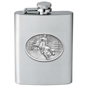 Bull Rider Flask - Heritage Metalworks, Inc.