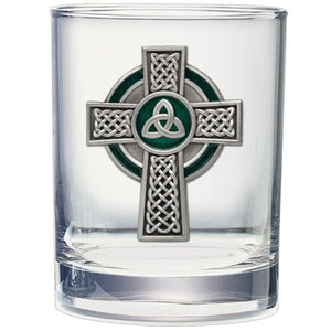 Celtic Cross Double Old Fashioned Glass - Heritage Metalworks, Inc.