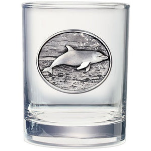 Dolphin Double Old Fashioned Glass - Heritage Metalworks, Inc.