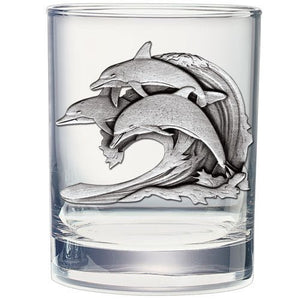 Dolphin Double Old Fashioned Glass - Heritage Metalworks, Inc.