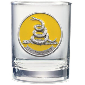 Don't Tread On Me Double Old Fashioned Glass - Heritage Metalworks, Inc.