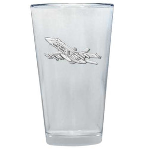 F - 18 Hornet Pint Glass - Heritage Metalworks, Inc.