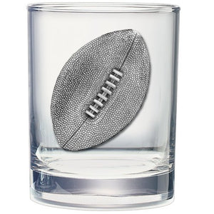 Football Double Old Fashioned Glass - Heritage Metalworks, Inc.