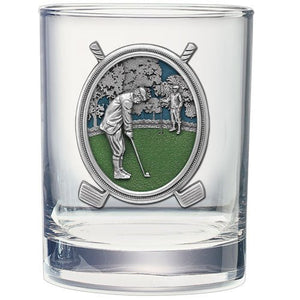 Golf Double Old Fashioned Glass - Heritage Metalworks, Inc.