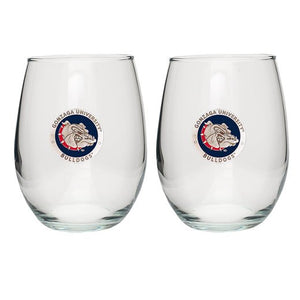 Gonzaga University Stemless Goblet (Set of 2) - Heritage Metalworks, Inc.