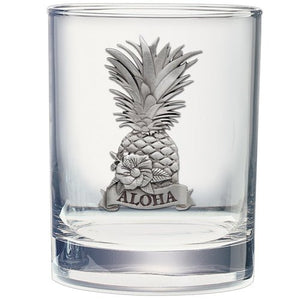 Hawaii Double Old Fashioned Glass - Heritage Metalworks, Inc.