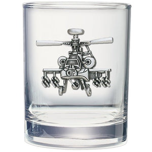Helicopter Double Old Fashioned Glass - Heritage Metalworks, Inc.